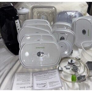 21 Pc Set FoodSaver FM1100 Vacuum Sealing Food Preservation System Works